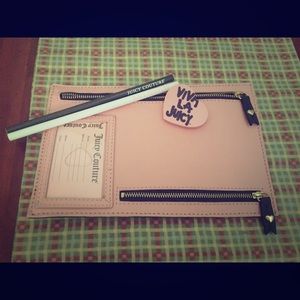 Brand new juicy couture leather pencil case